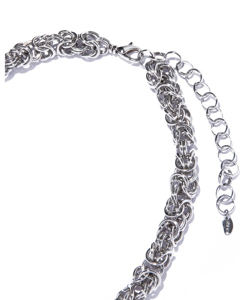 IRIS47(イリスフォーセブン)の「【IRIS 47】weave necklace/ウィーヴ ネックレス ボリューム チェーン(ネックレス・レディース・シルバー/ゴールド・FREE)」の7枚目の写真