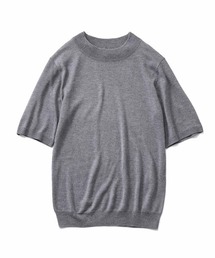 ＩＥＤＩＴ　肌心地にこだわった大人上品なシルク混モックネックニットトップス