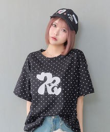 rumnel:（ルムネル）の「星柄ロゴプリントビッグTシャツ / Star Print Logo Big Tee（Tシャツ/カットソー）」