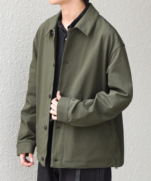 SHIPS any(シップス エニィ)の「SORONA(R) ライト ツイル ストレッチ スピンドル ブルゾン 26AW◇(ブルゾン・メンズ・グレー/ベージュ/オリーブ/ネイビー・MEDIUM/LARGE/X-LARGE)」の8枚目の写真