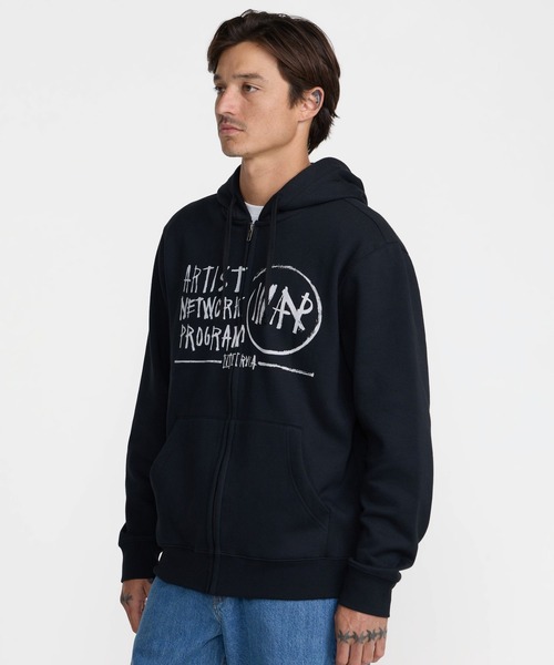 RVCA(ルーカ)の「RVCA メンズ HORTON ANP パーカー 【2026年秋冬モデル】/ルーカジップアップフーディー(パーカー・メンズ・バーガンディー/ブラック・SMALL/MEDIUM/LARGE/X-LARGE)」の15枚目の写真