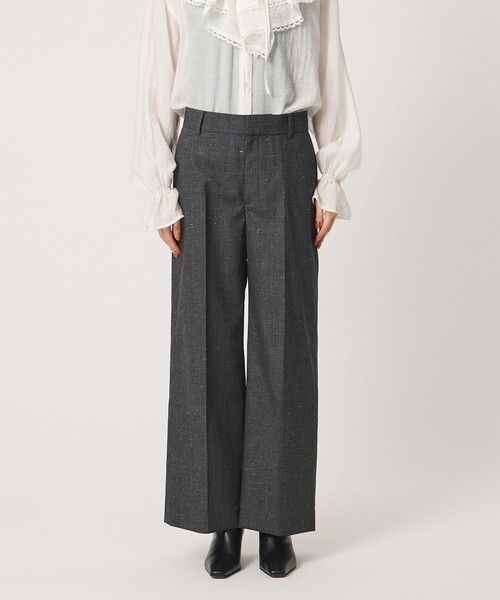 UNITED ARROWS(ユナイテッドアローズ)の「CANGIOLI ストレート パンツ(スラックス・レディース・ダークグレー・38/36/34)」の4枚目の写真