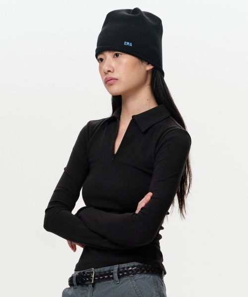 ERA(エラ)の「ウィメンズ ERA スリム ハーフジップ長袖 - ブラック(ポロシャツ・レディース・その他・SMALL/MEDIUM)」の2枚目の写真