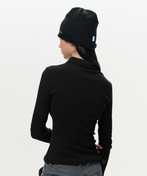 ERA(エラ)の「ウィメンズ ERA スリム ハーフジップ長袖 - ブラック(ポロシャツ・レディース・その他・SMALL/MEDIUM)」の3枚目の写真