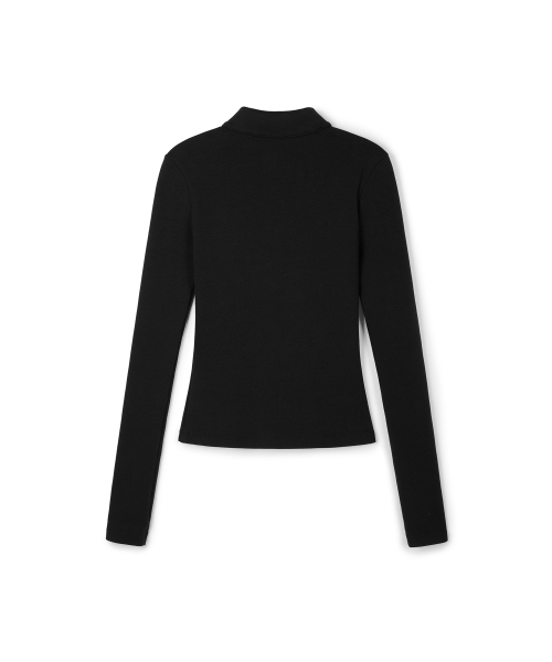 ERA(エラ)の「ウィメンズ ERA スリム ハーフジップ長袖 - ブラック(ポロシャツ・レディース・その他・SMALL/MEDIUM)」の7枚目の写真