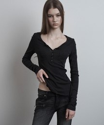 Double Pocket Button Long Sleeve (charcoal)