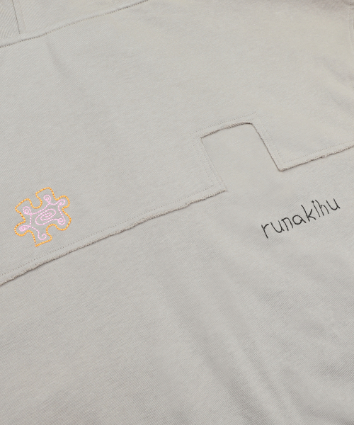 RuNaKi'Hu'(ルナキフ)の「WXJ058 コミチ 花柄配色フードジップアップ (DARK BEIGE)(パーカー・レディース・その他・1/2)」の12枚目の写真
