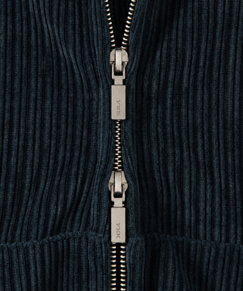 NONBLANK(ノンブランク)の「ベロアコーデュロイ クロップドフーディ ジップアップ_NAVY(パーカー・メンズ・その他・MEDIUM/LARGE/X-LARGE)」の5枚目の写真