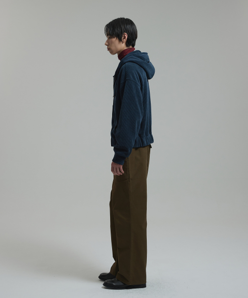NONBLANK(ノンブランク)の「ベロアコーデュロイ クロップドフーディ ジップアップ_NAVY(パーカー・メンズ・その他・MEDIUM/LARGE/X-LARGE)」の9枚目の写真