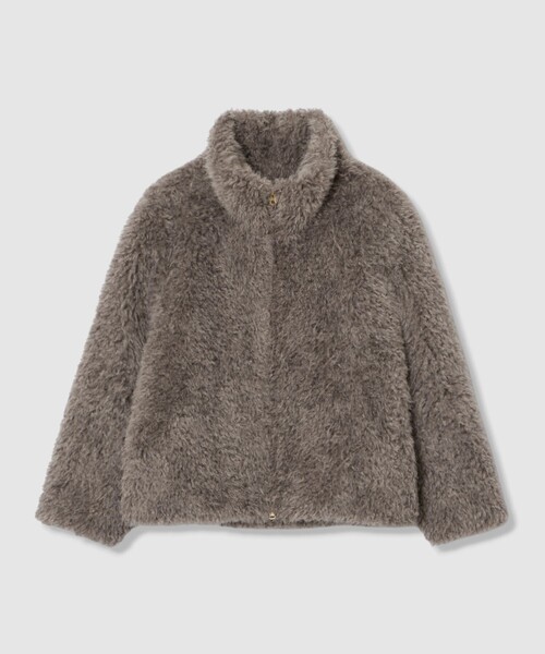 allureville(アルアバイル)の「別注 フェイクカシミヤスタンドブルゾン(ブルゾン・レディース・チャコールグレー・2)」の6枚目の写真