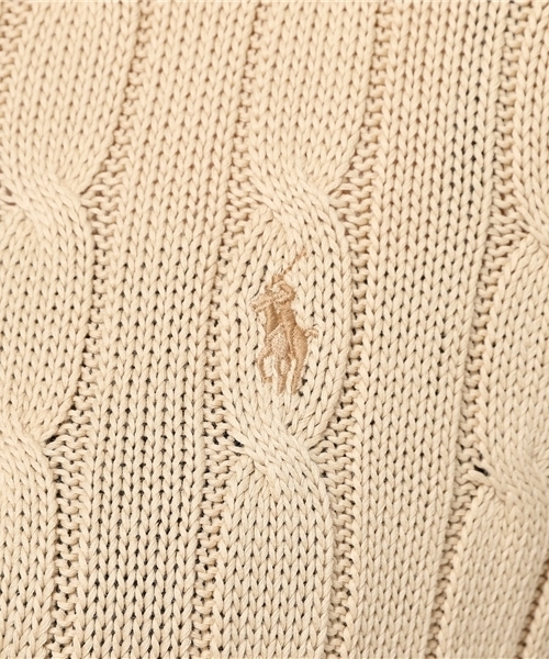 POLO RALPH LAUREN(ポロ ラルフ ローレン)の「ケーブルニット クルーネック セーター(ニット/セーター・レディース・イエロー/ナチュラル・MEDIUM/X-LARGE/X-SMALL/LARGE/SMALL)」の9枚目の写真