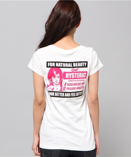 HYSTERIC GLAMOUR（ヒステリックグラマー）の「NATURAL BEAUTY pt ポケ付T-SH（Tシャツ/カットソー・レディース・ホワイト/グリーン/ブラック・FREE）」の9枚目の写真