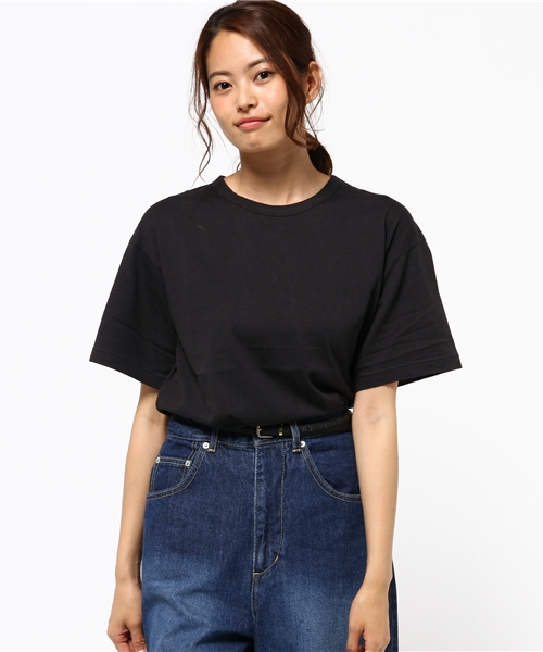MOUSSY（マウジー）の「HALF SLEEVE TEE J（Tシャツ/カットソー・レディース・ホワイト/ライトブラック/レッド/ベージュ・FREE）」の14枚目の写真