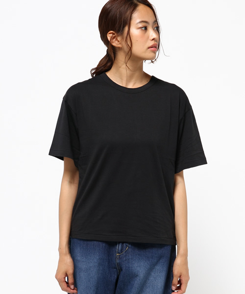 MOUSSY（マウジー）の「HALF SLEEVE TEE J（Tシャツ/カットソー・レディース・ホワイト/ライトブラック/レッド/ベージュ・FREE）」の5枚目の写真