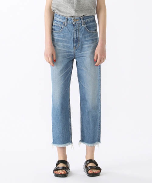 BLACK BY MOUSSY（ブラックバイマウジー）の「CAW light blue Denim（デニムパンツ・レディース・ライトブルー・26inch/23inch/24inch/25inch）」の6枚目の写真