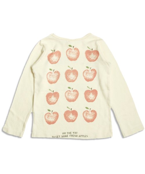 BREEZE（ブリーズ）の「チュール重ねTシャツ（Tシャツ/カットソー・キッズ・オフホワイト/ブラック・130/110/95/100/120/90/140/80）」の5枚目の写真