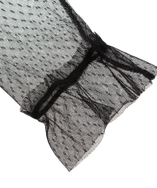 BREEZE（ブリーズ）の「チュール重ねTシャツ（Tシャツ/カットソー・キッズ・オフホワイト/ブラック・130/110/95/100/120/90/140/80）」の12枚目の写真