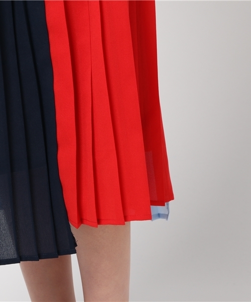 POU DOU DOU（プードゥドゥ）の「配色プリーツスカート（スカート・レディース・イエロー/ピンク/ブルー・3）」の10枚目の写真