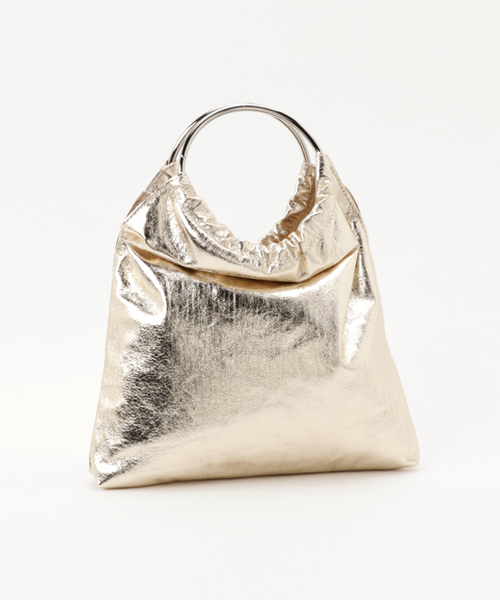 UR SELECT（ユーアールセレクト）の「メタリックリングバッグ（トートバッグ・レディース・シルバー/ゴールド・FREE）」の3枚目の写真