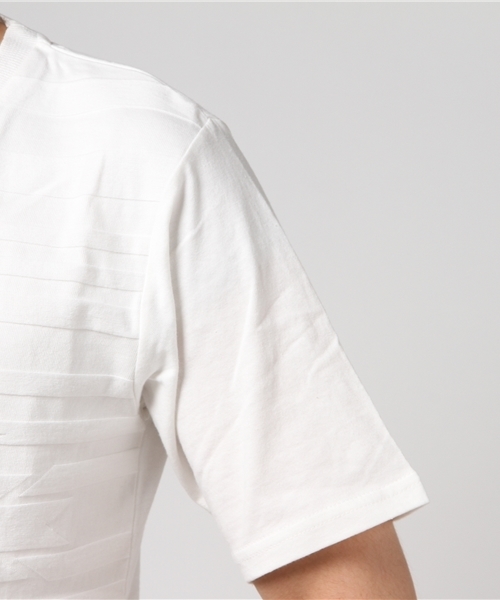 VENCEEXCHANGE（ヴァンスエクスチェンジ）の「オルテガジャガード切り替えT              （Tシャツ/カットソー・メンズ・ホワイト/ブルー/ベビーピンク・MEDIUM/LARGE）」の6枚目の写真