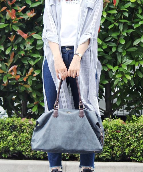 VitaFelice（ヴィータフェリーチェ）の「リザード型押し2wayボストンバッグ（ボストンバッグ・メンズ・ブラック/チャコールグレー/ネイビー/ライトグレー・FREE）」の5枚目の写真