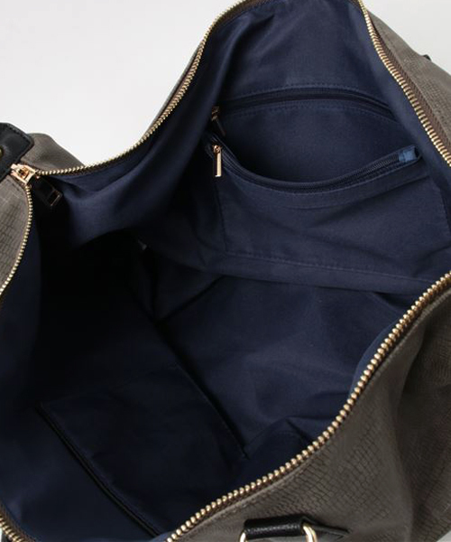 VitaFelice（ヴィータフェリーチェ）の「リザード型押し2wayボストンバッグ（ボストンバッグ・メンズ・ブラック/チャコールグレー/ネイビー/ライトグレー・FREE）」の13枚目の写真