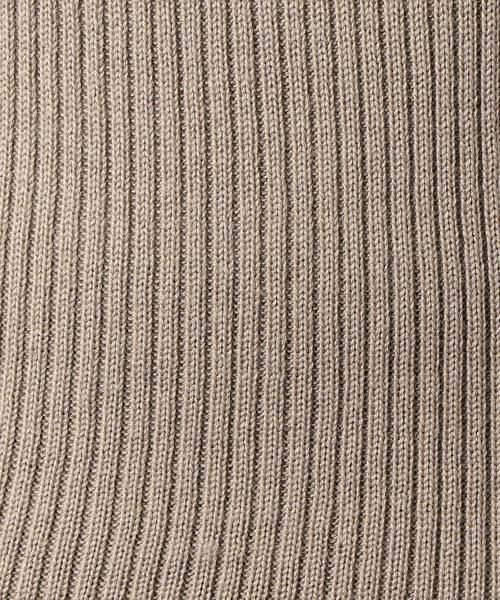 green label relaxing（グリーンレーベルリラクシング）の「[手洗い可能] KF リブ ハートネック ロングスリーブ ニット 9G ◆（ニット/セーター・レディース・ブラック/ブラウン/オフホワイト/ライラック/シャーベット・FREE）」の13枚目の写真