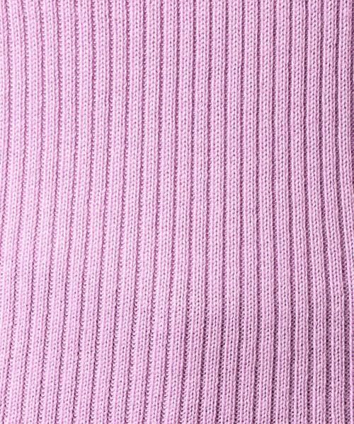 green label relaxing（グリーンレーベルリラクシング）の「[手洗い可能] KF リブ ハートネック ロングスリーブ ニット 9G ◆（ニット/セーター・レディース・ブラック/ブラウン/オフホワイト/ライラック/シャーベット・FREE）」の18枚目の写真