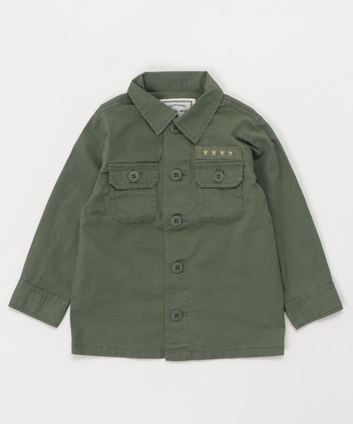 GLOBAL WORK(グローバルワーク)の「【キッズ】ミリタリーシャツ/777120(シャツ/ブラウス・キッズ・カーキ・MEDIUM/LARGE/SMALL/X-LARGE/XX-LARGE)」の8枚目の写真
