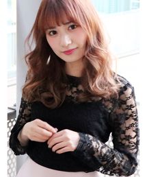 dazzlin | ハイネックレース長袖トップス(シャツ/ブラウス)