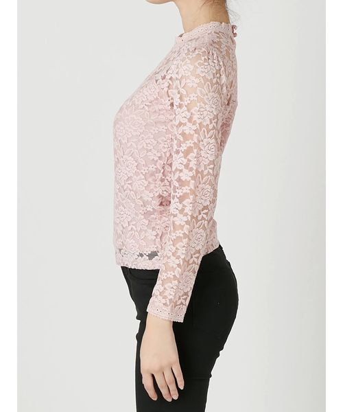 dazzlin(ダズリン)の「ハイネックレース長袖トップス(シャツ/ブラウス・レディース・ブラック/オフホワイト/ピンク・FREE)」の19枚目の写真