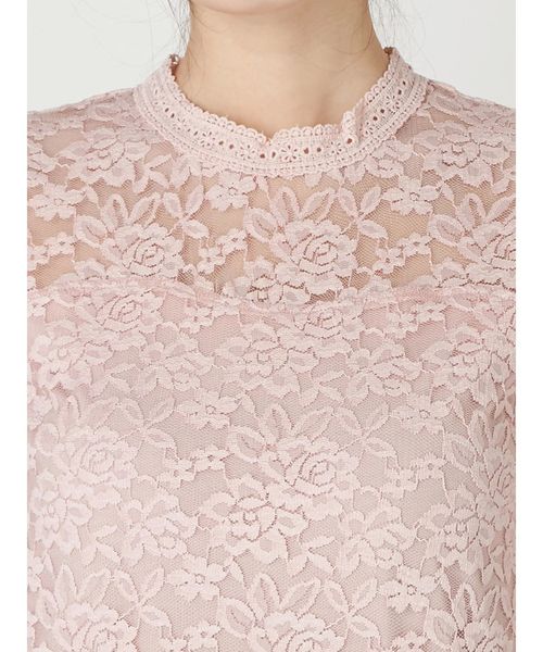 dazzlin(ダズリン)の「ハイネックレース長袖トップス(シャツ/ブラウス・レディース・ブラック/オフホワイト/ピンク・FREE)」の21枚目の写真