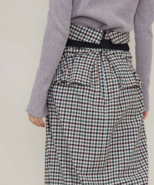 STUDIOUS（ステュディオス）の「チェックコルセットスカート（スカート・レディース・マルチ/ブラウン/ブルー・1/0）」の15枚目の写真