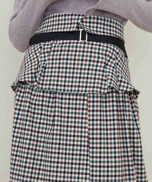 STUDIOUS（ステュディオス）の「チェックコルセットスカート（スカート・レディース・マルチ/ブラウン/ブルー・1/0）」の17枚目の写真