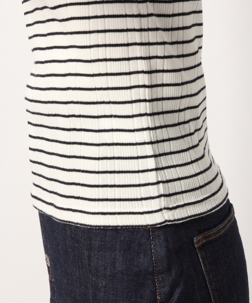 GLOBAL WORK(グローバルワーク)の「リブメローボートネック長袖/777525(Tシャツ/カットソー・レディース・ネイビー/ダークブルー/ライトグレー/ホワイト/その他2/レッド・LARGE/MEDIUM)」の14枚目の写真