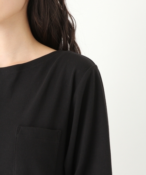 niko and...（ニコアンド）の「オリジナル起毛フライス袖リブワンピース（ワンピース・レディース・グレー/パープル/ブラック・LARGE/MEDIUM）」の9枚目の写真