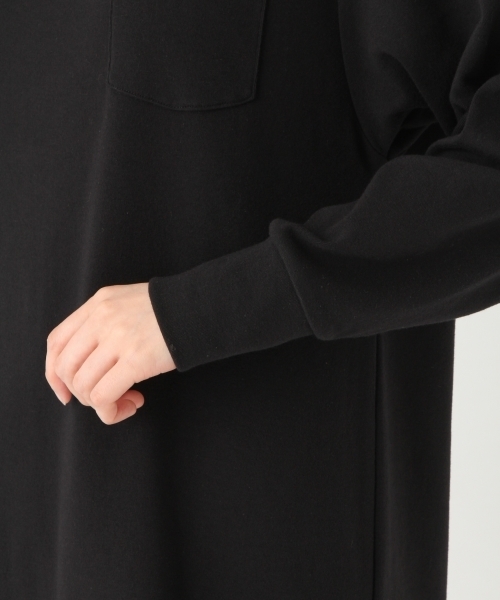 niko and...（ニコアンド）の「オリジナル起毛フライス袖リブワンピース（ワンピース・レディース・グレー/パープル/ブラック・LARGE/MEDIUM）」の10枚目の写真