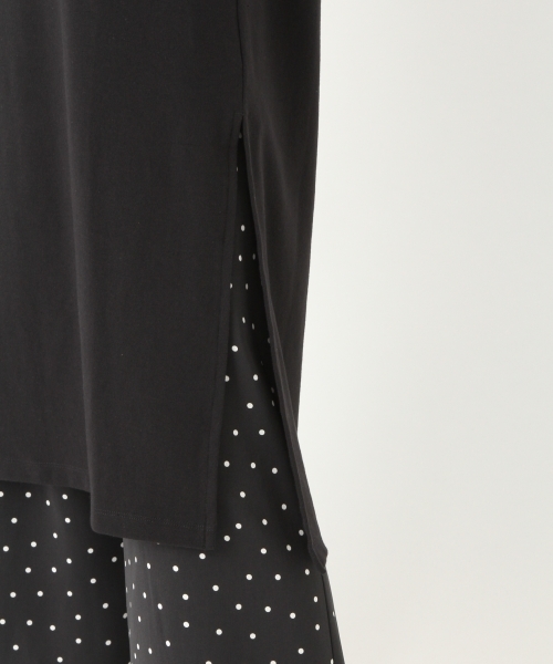 niko and...（ニコアンド）の「オリジナル起毛フライス袖リブワンピース（ワンピース・レディース・グレー/パープル/ブラック・LARGE/MEDIUM）」の12枚目の写真