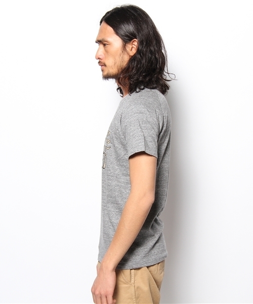 STILL BY HAND(スティルバイハンド)の「CS0832(Tシャツ/カットソー・メンズ・グレー/ホワイト・46/48)」の3枚目の写真