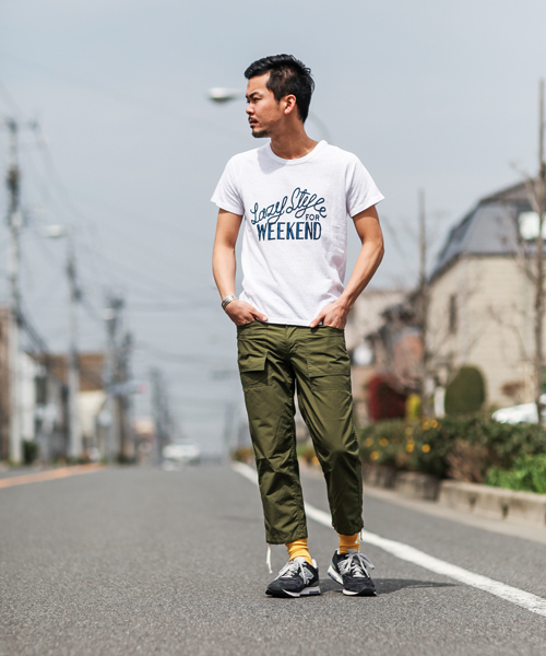 STILL BY HAND(スティルバイハンド)の「CS0832(Tシャツ/カットソー・メンズ・グレー/ホワイト・46/48)」の9枚目の写真