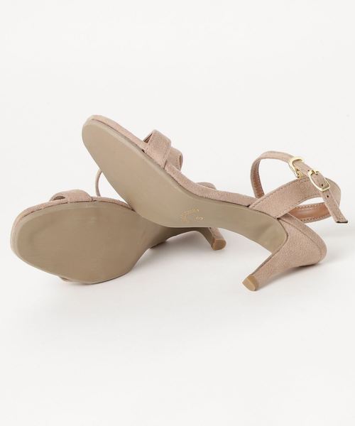 KOBE LETTUCE（コウベレタス）の「華奢見えアンクルストラップ6cmヒールシンプルカラーサンダル シューズ レディース[I1557]神戸レタス（サンダル・レディース・ホワイト/ドット/ベージュ/パープル系その他/グリーン/イエロー/ブラック/シルバー/パイソン・L/LL/M/S）」の11枚目の写真