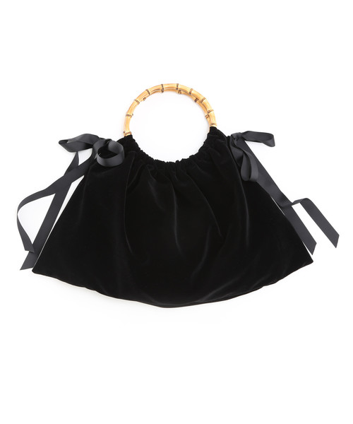 Bilitis dix-sept ans(ビリティスディセッタン)の「【WEB限定】Bilitis sept-ans/ベルベットバッグ(中)(ショルダーバッグ・レディース・ブラック・FREE)」の3枚目の写真