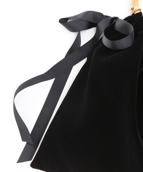 Bilitis dix-sept ans(ビリティスディセッタン)の「【WEB限定】Bilitis sept-ans/ベルベットバッグ(中)(ショルダーバッグ・レディース・ブラック・FREE)」の5枚目の写真