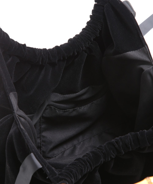 Bilitis dix-sept ans(ビリティスディセッタン)の「【WEB限定】Bilitis sept-ans/ベルベットバッグ(中)(ショルダーバッグ・レディース・ブラック・FREE)」の7枚目の写真