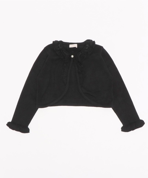 Catherine Cottage（キャサリンコテージ）の「shiny ribbon ボレロ KIDS（カーディガン/ボレロ・キッズ・ホワイト/ネイビー/レッド/ピンク/ブラック・100/110/120/130/140）」の8枚目の写真