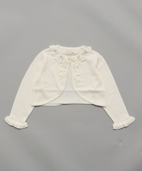 Catherine Cottage（キャサリンコテージ）の「shiny ribbon ボレロ KIDS（カーディガン/ボレロ・キッズ・ホワイト/ネイビー/レッド/ピンク/ブラック・100/110/120/130/140）」の20枚目の写真