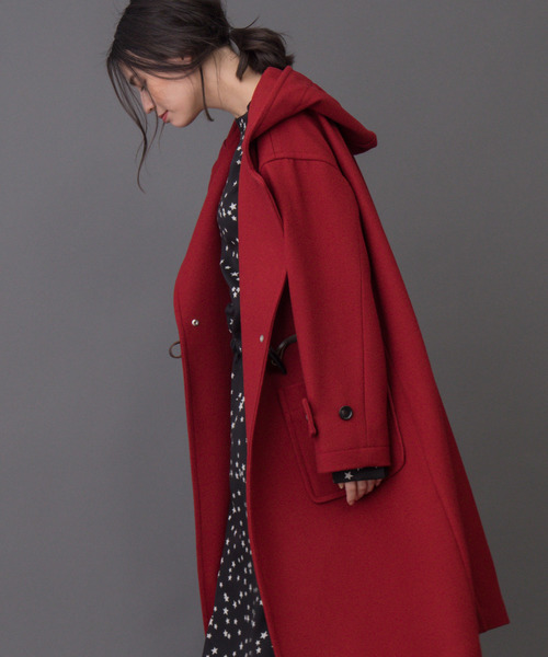 Munich（ミューニック）の「ブラッシュウールメルトンダッフルコート