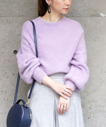 Liesse ヘアリーニットボリュームスリーブニットプルオーバー Liesse ヘアリーニットボリュームスリーブニットプルオーバー Liesse