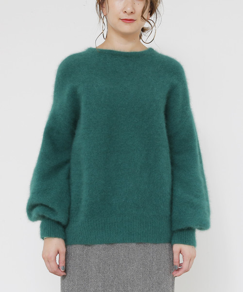 Liesse ヘアリーニットボリュームスリーブニットプルオーバー Liesse（リエス）の「ヘアリーニットボリュームスリーブニットプル