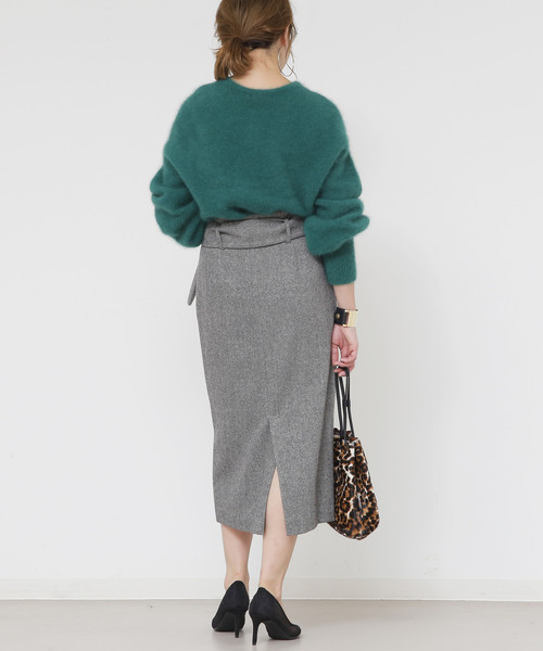 Liesse（リエス）の「ヘアリーニットボリュームスリーブニットプル